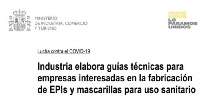 Guías para la fabricación de mascarillas y ropa de protección