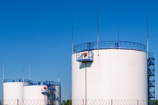 Vertical,Steel,Tank,For,Storing,Petroleum,Products,And,Flammable,Liquids.
